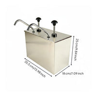 Precise Dispensing Stainless Steel Sauce Pump Sturdy Construction Commercial Condiment Pump Easy to Clean for Caterers, Concession Stands