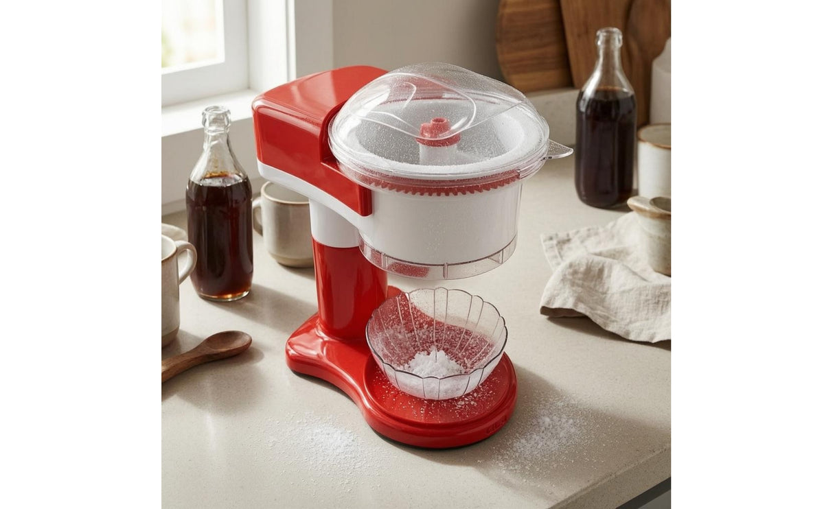 Electric Shaved Ice Machine Crusher Hand Washable Shaved Ice Machine Compact Chilled Treat Maker