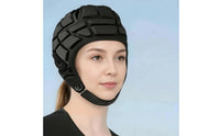 Segmented Soft Shell Helmet Adjustable Fit Padded Head Guard Ear Cutouts uncoveredFace Helmet Chin Strap