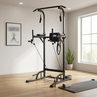 Power Station Adjustable Height Pull-up Station Freestanding Press Station