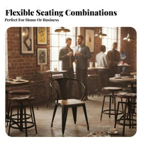 Manufacturing & Design Table and Chair Combo Retro Design Restaurant Seating Multiple Assemblys Business Furnishing for Bar, Milk &beverage Shop