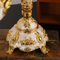 Vintage Candle Holder with Three Heads in Zinc Alloy
