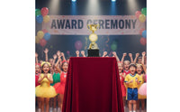 Children's Award Trophy Easy to Customize Diminutive Golden Trophy Lightweight Design Customizable Competition Prize for Students, Talent Shows
