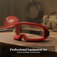 5 Pieces Heat Insulated Woodland Firefighting Suit Set Safety Certified Wildland Firefighter Gear Reflective Strips Fire Retardant Clothing Set Breathable for Firefighters, Emergency Responders, Wildfire Suppression, Manufacturing Plants