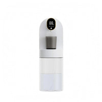 Suction Smart Mouthwash Machine Transparent Reservoir Wall-Mounted Mouthwash Machine LED Display Dispensing Device Built-in Cup Recess