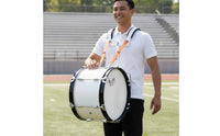 Comfortable 16 Inch Marching Bass Drum Adjustable Straps Marching Band Bass Drum Sturdy Easy to Carry for Students, School Procession, Outdoor Performance