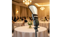 Foldable Reflector with White and Silver Sides Two-sidedSided Flash Reflector Soft Light Modifier with Silver Surface Portable for Portrait Photographers, Event Photography