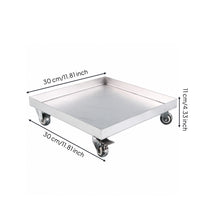 Portable Planter Tray Heavy-Duty Plant Pot Tray with Casters Leak-Resistant Planter Base for Gardeners, Homeowners, Patio, Balcony