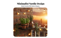 Widened Shelf 2-Tier Hanging Railing Planter Rust-Resistant Flower Pot Holder Space-Saving Plant Stand Adjustable fasteners for Gardeners, Apartment Dwellers, Homeowners, Balcony, Windowsill, Garden, Patio