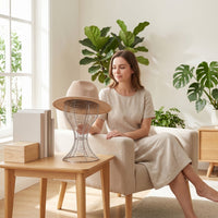 Wire Hat Stand with Round Base Stable Head-Shaped Display Stand Sturdy Holder Countertop for Collectors, Vanity Table, Dresser