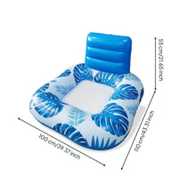 Inflatable Pool Lounger Floating Pool Lounger Water Lounge Lounger Foldable Portable for Adults, Backyard
