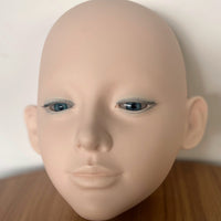 Eyelash Practice Head Model with Three-Layer Lashes, Single Eye, for Beginners