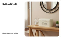 Large Capacity Storage Box with Lid Multipurpose for Entryway, Pantry, Families