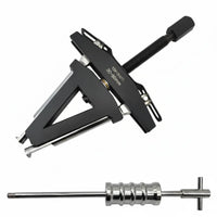 Chrome Molybdenum Steel Grippers Motorcycle Steering Bearing Puller Adjustable 30-60mm Steering Stem Bearing Race Puller for Repair Shop