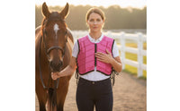 Shock Absorption Padded Equestrian Body Protector Shock Reduction Horse Riding Safety Vest Easy Zipper-Front Horse Riding Body Protector Lightweight for Equestrians, Adults, Kids