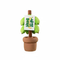 Funny Banana Desk Decor Quirky Design Potted Banana Plant Soft Toy Soft Material