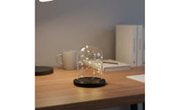 Glass Dome with Base Dustproof Preserved Flower Display Dome Desktop Display Cloche Modern Minimalist Design for Bedroom, Study