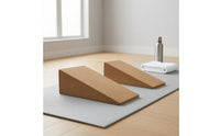 Slanted Cork Incline Block Flat Top Incline Incline Block Eco-Friendly Slant Board Long-Lasting for Stretching, Squats, Weight Training