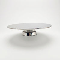 Serving Piece with Pedestal Stainless Steel Cake Stand Mirror-Polished for Hosts