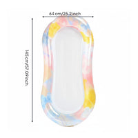 Thickened Material Inflatable Mermaid Floatie Photo Prop Inflatable Mermaid Buoyant Lounger Stylish for Adults, Women, Beach, Vacation