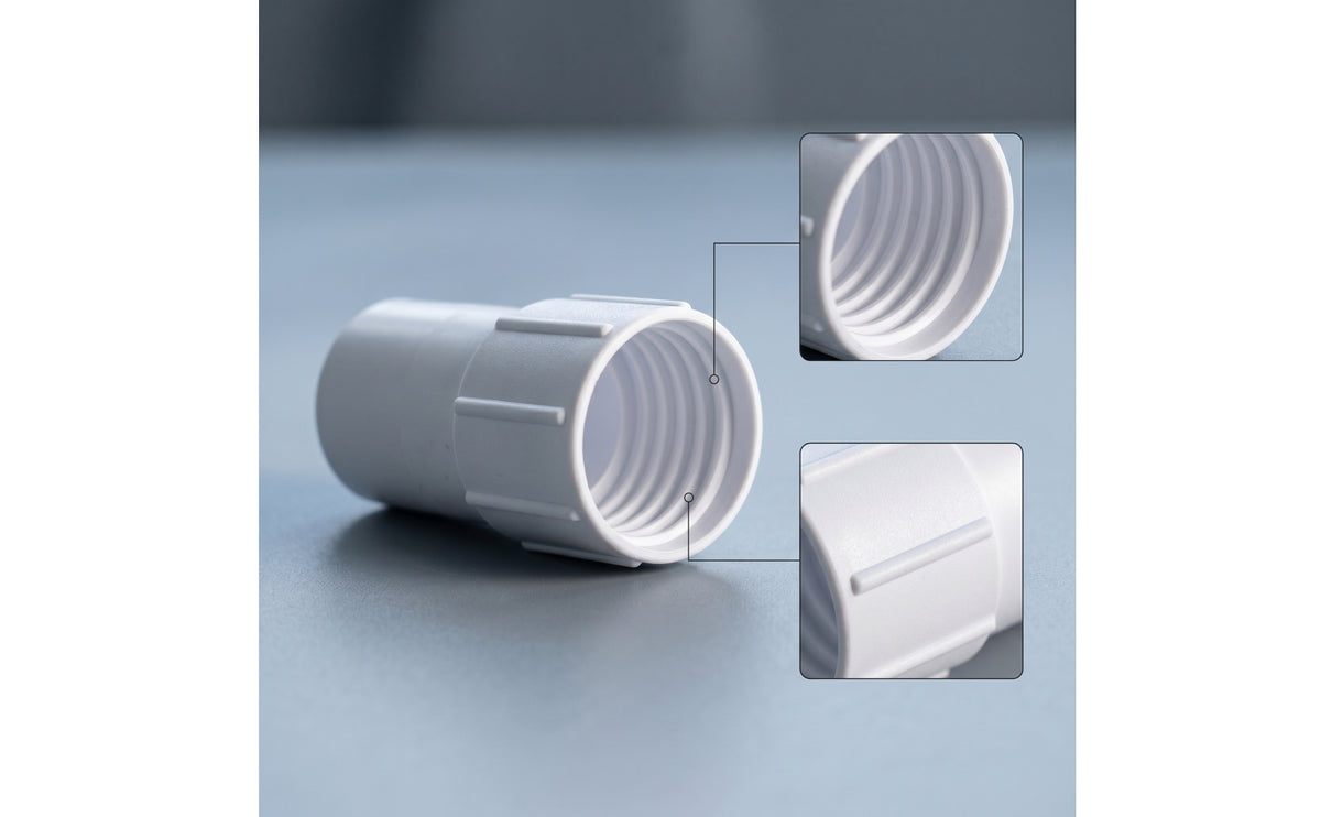 Pool Cleaner Hose Connector Adapter Threaded Pool Vacuum Hose Adapter Plastic Replacement