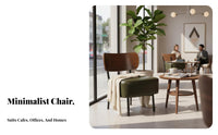 Minimalist Design Armchair and End Table pair multipurpose Use Conversation Set Space-Saving Living Room Furniture Ergonomic Backrest for Interior Designers, Apartment Dwellers, Coffee Shop, Reception Area, Small Spaces, Balcony