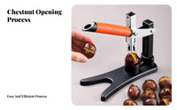 Long-Lasting Stainless Steel Manual Chestnut Sheller Labor-Saving Chestnut Cross Cutter Easy to Use