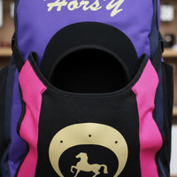 Equestrian Backpack Multi-Function Horse Helmet Backpack Made Horse Boots Bag