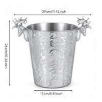 Champagne Tub Stainless Steel Vino Cooler Tub Tapered for Dinner Parties