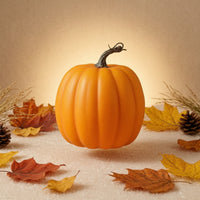 Decorative Foam Pumpkins Farmhouse Fake Pumpkins Ribbed Pumpkin Decorations for Tabletops