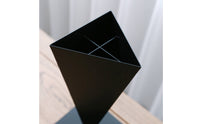 Triangular Iron Vase Geometric Metal Vase Heavy Duty Home Decor