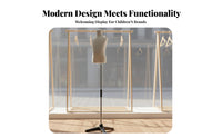 Stable Base Kids Clothing Display Stand Lightweight Kids Clothing Display Form Easy to Assemble Child Mannequin Torso Decorative for Boutique Owners, Online Sellers, Window Displays, Retail Boutiques, Showrooms, Photography Studios