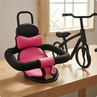 Tricycle Safety Guard Metal Frame Stroller Handrail Guard Child Transport Accessory Rounded Top Handle Black