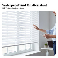 PVC Slatted Window Covering Oil-Withstand Ant Electric Smart Window Covering Slatted Window Covering Light-Blocking Privacy
