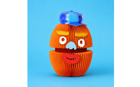 Pressure-Activated Paper-Art Character Figure Stacked Form Accordion-Folded Paper Figure