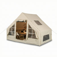 Spacious Inflatable Camping Tent Family Inflatable Cabin Tent Sunshade Shelter Long-Lasting for Campers