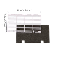 RV Air Conditioner Grille with Foam Screen Replacement AC Vent Screen Assembly Compatible Cover for Travel Trailer