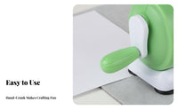 Manual Die-Cutting Press DIY Accessible Manual Die Cutter Cuts and Embosses Space-Saving for Crafting Enthusiasts, Educators