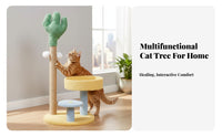 Clear Viewing Dome Cat Tree with Space Capsule Spacious platformes Multi-Level scrapeing Tower snug Condo secluded pet retreat Furniture Sturdy Construction for felines, Kittens, Apartment, Indoors, Living Room, Home