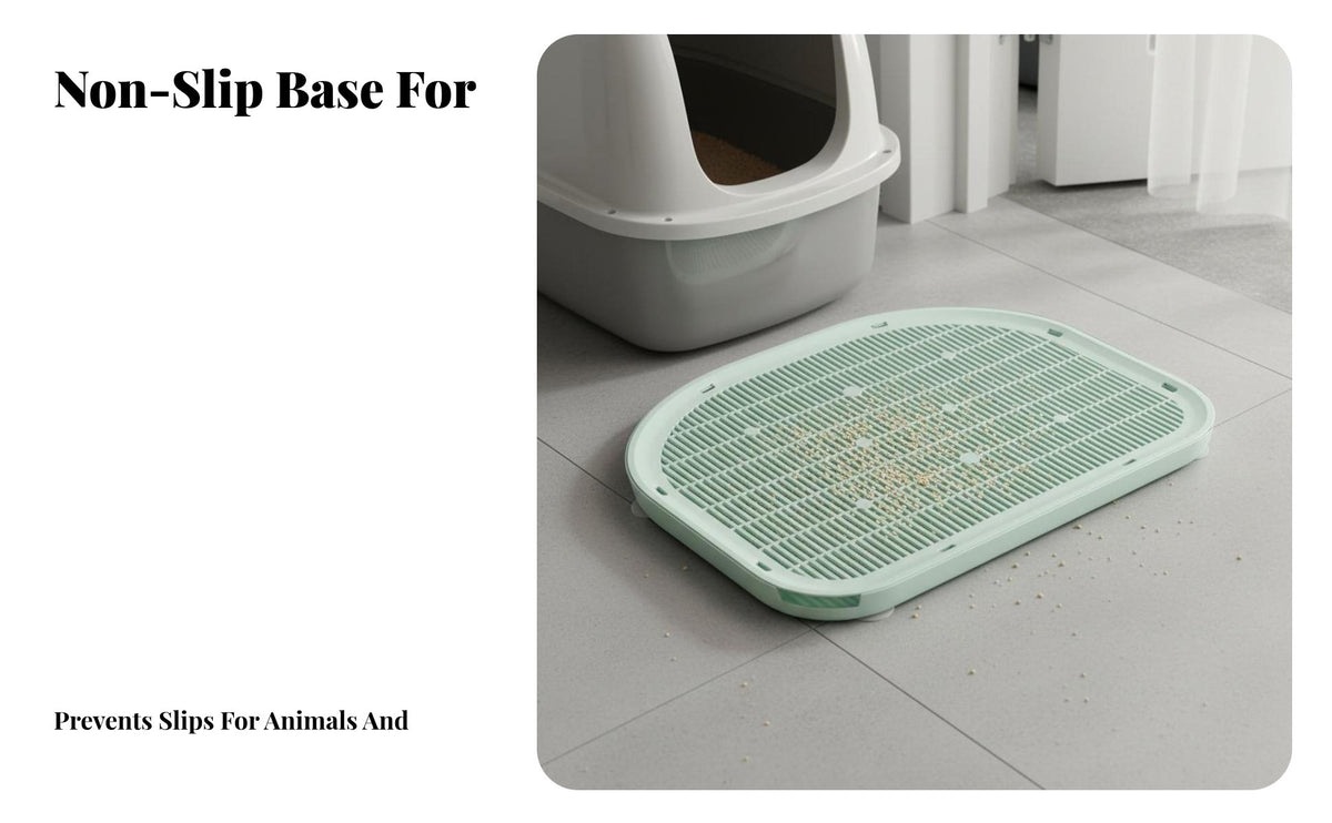 Cat Litter Mat Anti-Tracking Double Layer Litter Mat Non-Slip Pet Accessory
