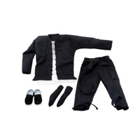 High Quality Material Kung Fu Suit Dynamic Posing 1:6 Scale Doll Clothes Long-Lasting Stitching Kung Fu Robe Easy to Dress for Collectors, Hobbyists