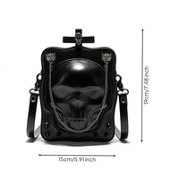 Cranium Crossbody Bag Compact Cranium Bag Secure Handbag for Halloween