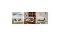 Turtle Tank with Basking Platform Clear Turtle Aquarium with Filter Terrarium Integrated Space-Saving for Reptile Keepers