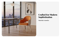 Modern Design Upholstered Shell Chair Minimalist design Seating Furniture Soft Upholstery arcd rearrest for Homeowners, Interior Designers, Business Owners