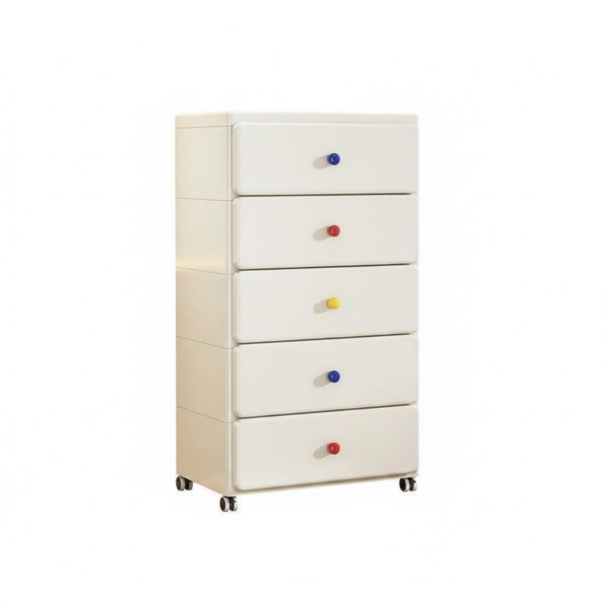 Thickened Material Multi-Layer Drawer Chest Strong Load-Bearing Plastic Drawer Container Mobile Design Rolling Storage Organizer Large Capacity for Children, Playroom