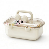Cute Hair Accessories Organizer Compact Hair Accessory Organizer Large Capacity Storage Box with Transparent Lid Lightweight for Bedroom