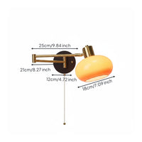 Adjustable Bedside Wall Lamp Space-Saving Adjustable Wall Sconce
