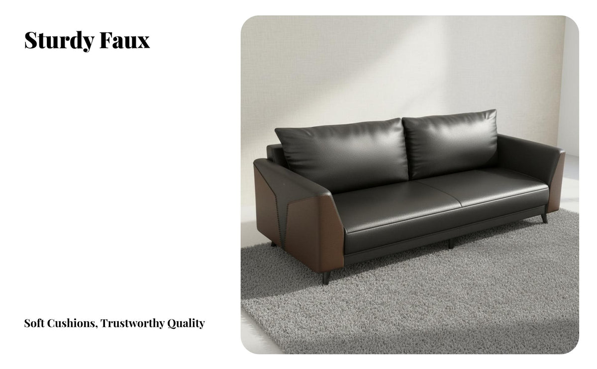 Professional Look Minimalist Metal Frame Couch Set Sofa and Table Group Commercial Furniture for Interior Designers, Office Managers, Business Owners, Reception Area, Waiting Room
