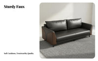 Professional Look Minimalist Metal Frame Couch Set Sofa and Table Group Commercial Furniture for Interior Designers, Office Managers, Business Owners, Reception Area, Waiting Room