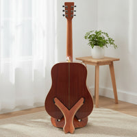 Guitar Stand Triangular Guitar Stand with Wood Grain Space Saving for Bass Instrumentalists, Home Storage, Studio